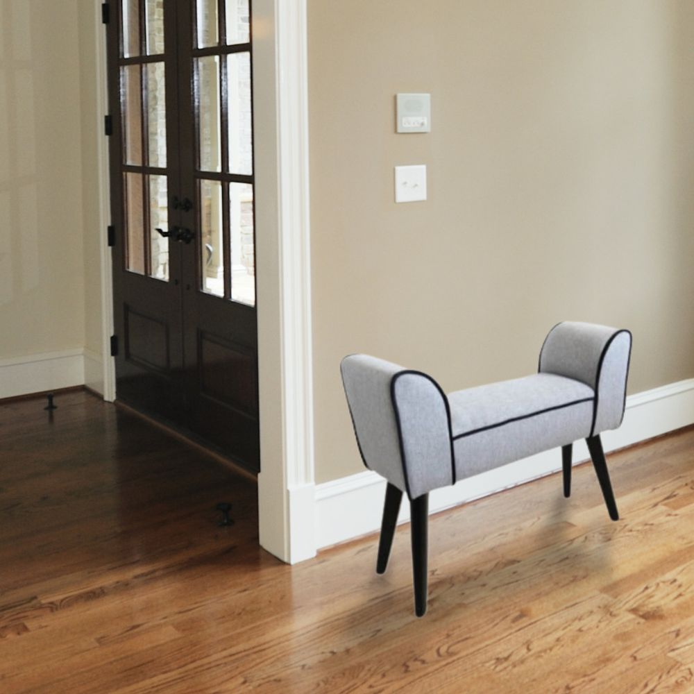 スツールベンチS グレー 軽量 座面高さ40cm｜おしゃれなインテリアの