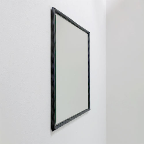 洗面鏡 ウォールミラー 壁掛け アイアン フレームセット 四角 スクエア