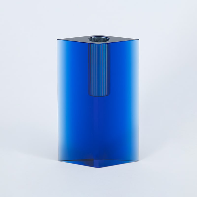 クリスタル花器 No.2 青 | 花器・花瓶,ガラス器 | フラワーショップ花楽