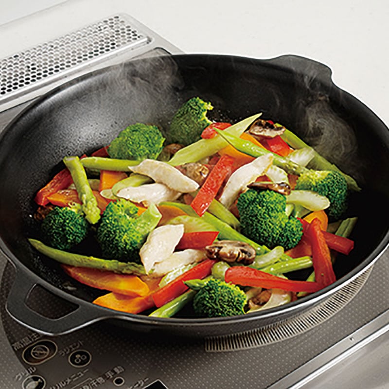 アウトレット]パエリア鍋（両手タイプのフライパン） 28cm／IH専用