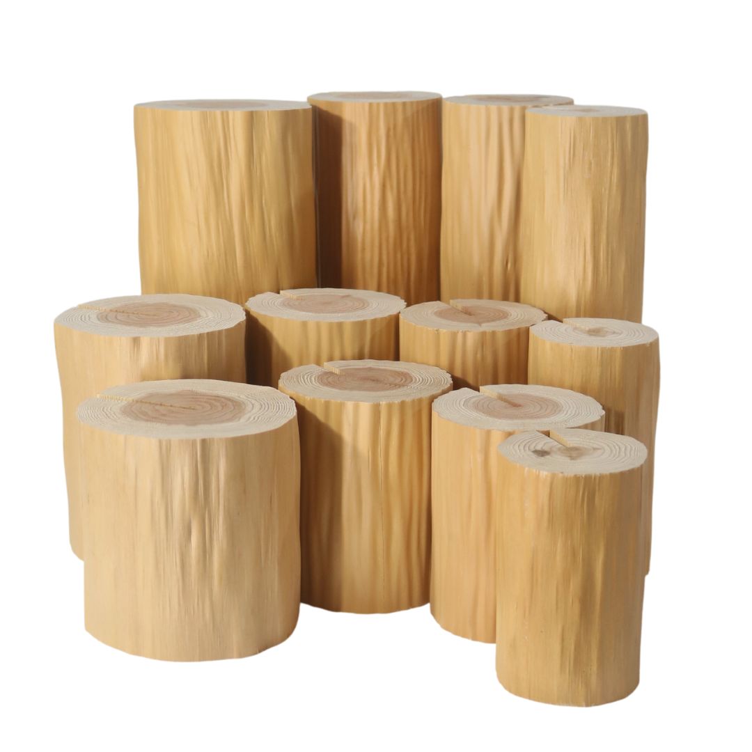 丸太 インテリア 輪切り 絞り丸太 高さ30cm 直径15cm｜カット丸太