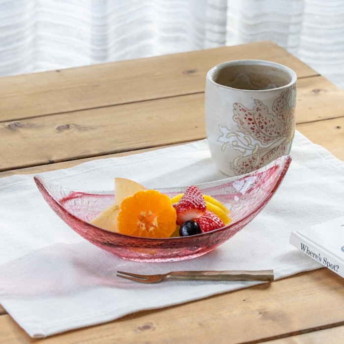 綺羅 舟形大鉢 | 北一硝子 まごころお届け便