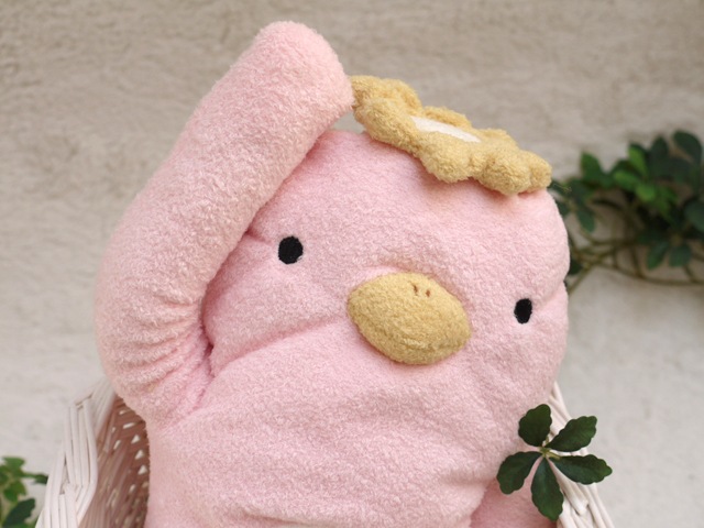 フモフモさん かぱ（ピンク・L） 可愛い癒しのぬいぐるみ シナダ製
