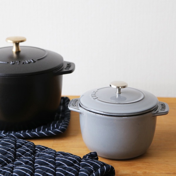 staub(ストウブ） ラ・ココット de GOHAN S ホーロー鍋12cm/0.77L