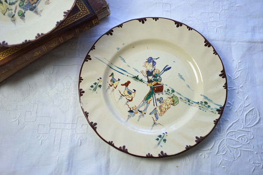 リシャール平皿クレイユモントローCreil MontereauのAntoine Albert