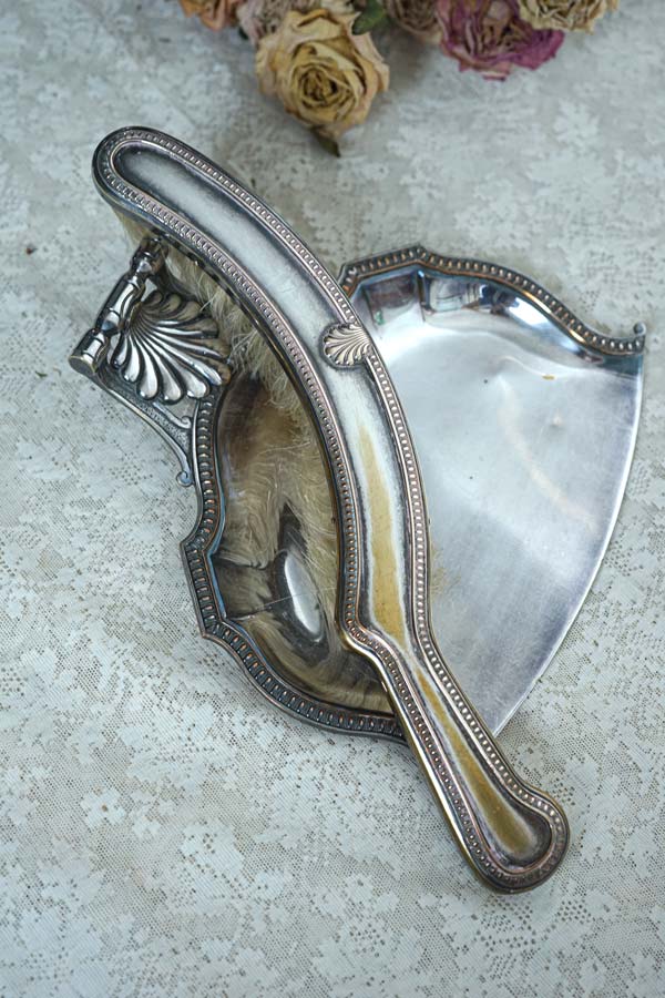 アンティークシルバープレートダストパンとブラシセット gc-1524の通販