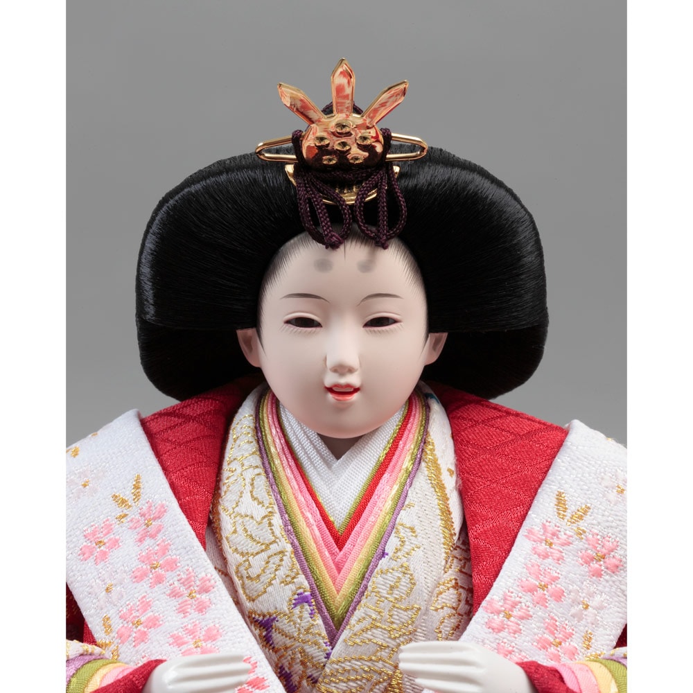 木製三段 親王官女飾り 72HR-G12 | 段飾り | 【公式】 人形の久月