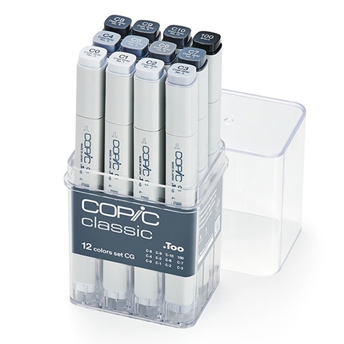 コピッククラシック 12色セットCG | 設計製図・デザイン用品,コピック
