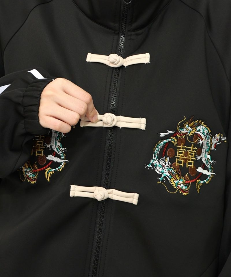 スカラーパリティー / ウサギと龍刺繍 カンフーボタンジャージ | BRAND
