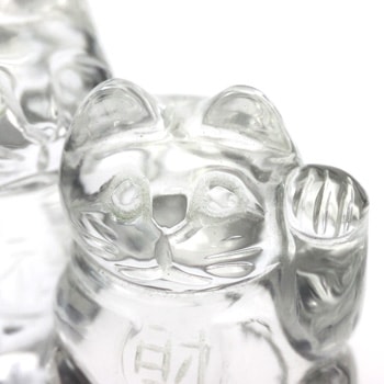 天然水晶 招き猫 〔2499〕：開運商品- | クリスタルマート - 天然石