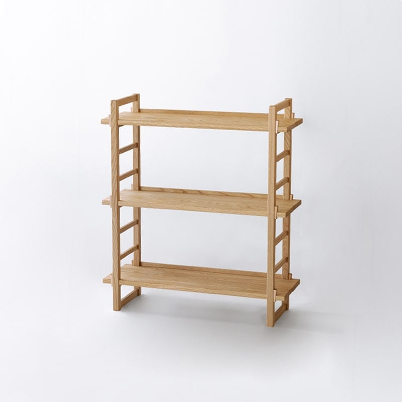 Kigumiシェルフ 3段（ナチュラル・ブラウン）｜オークヴィレッジ