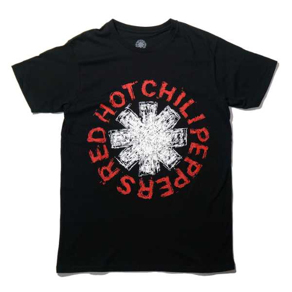 RED HOT CHILI PEPPERS Tシャツ Scribble Asterisk-Black | OSOMALO