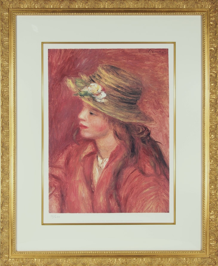 P=A・ルノワール 「麦藁帽子の少女」 | | アトリエ・ブランカ