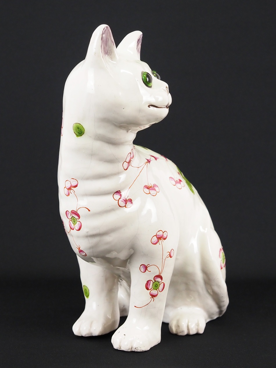エミール・ガレ 「猫型置物（白）」 | | アトリエ・ブランカ