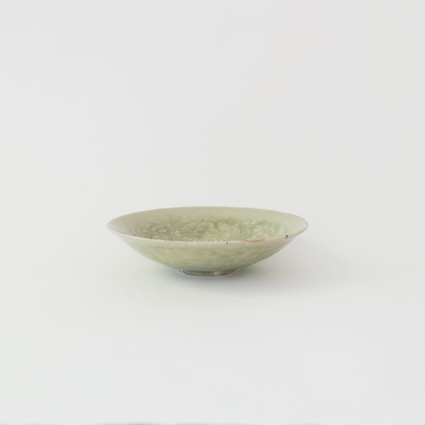 日高伸治 青磁宝相華文鉢 高麗写 Φ16cm