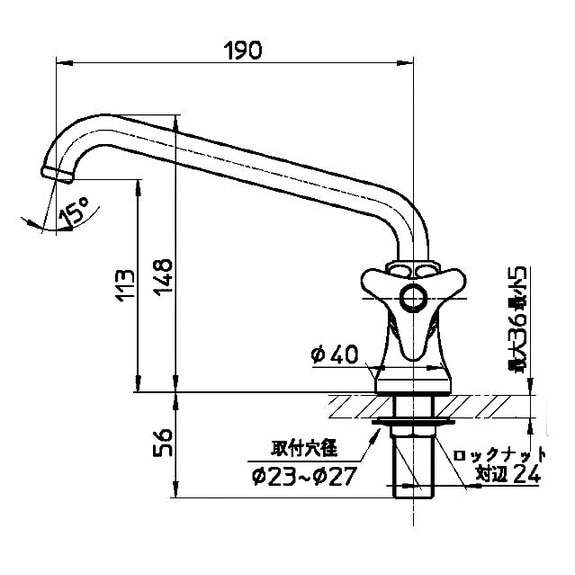 送料無料】サンエイ SANEI 立形上向自在水栓 JA57J-13 | 水廻り・水道