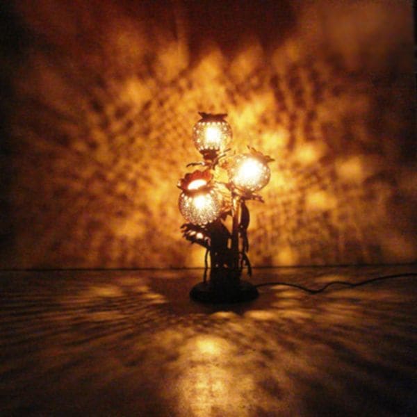 椰子の実の卓上ライト／ココナッツランプ／アジアンランプ | ランプ