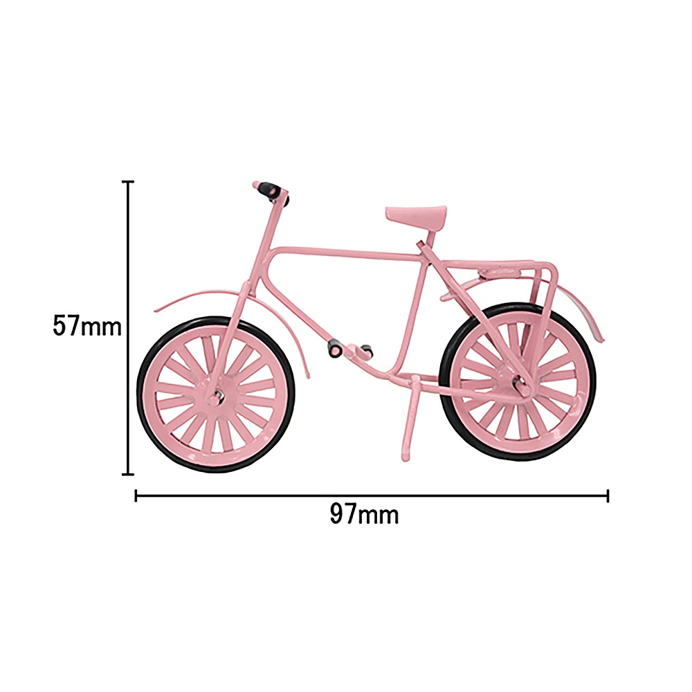 ピンクの自転車 | ミニチュアパーツ | ビリーの手作りドールハウス