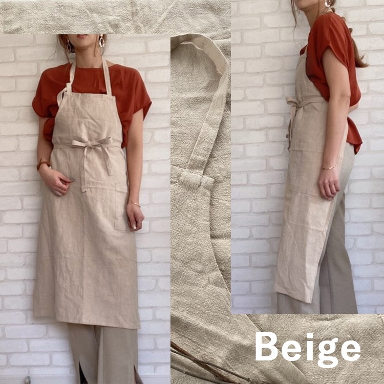 Bonnail_salonリネンエプロン サーラ | バック・エプロン,エプロン