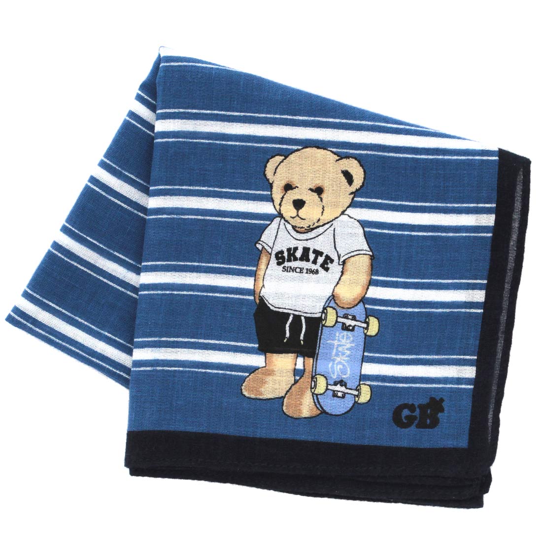 グレート・ブリティッシュ・テディベア タオルハンカチ チェック