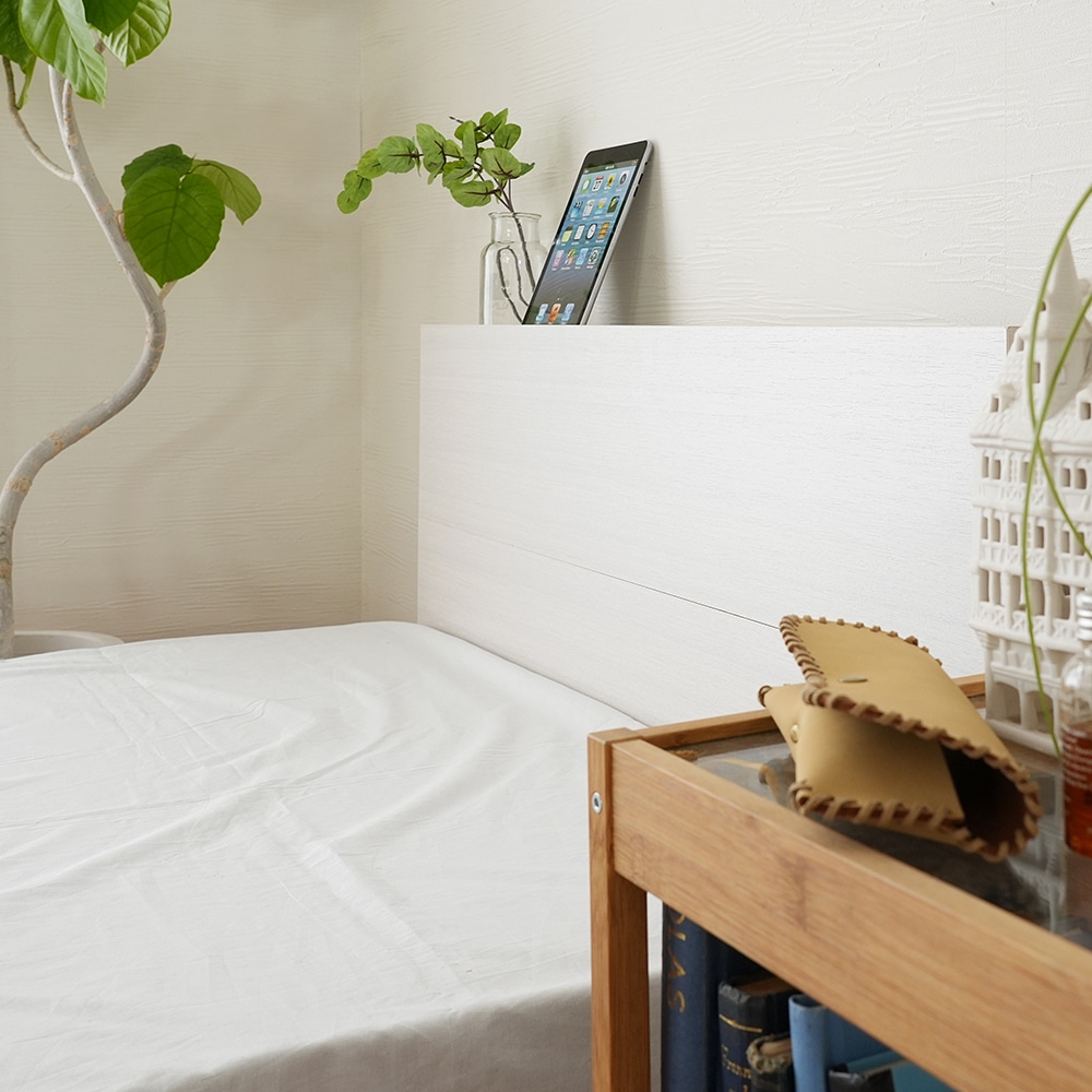 シングル】すのこ仕様で通気性抜群！簡単10分組立て!【ネジを使わない