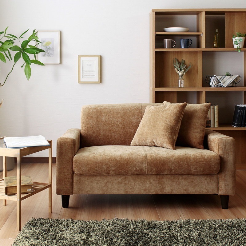 ソファセット【2人掛け×2台】/ コンパクトソファ デイジーファブリック