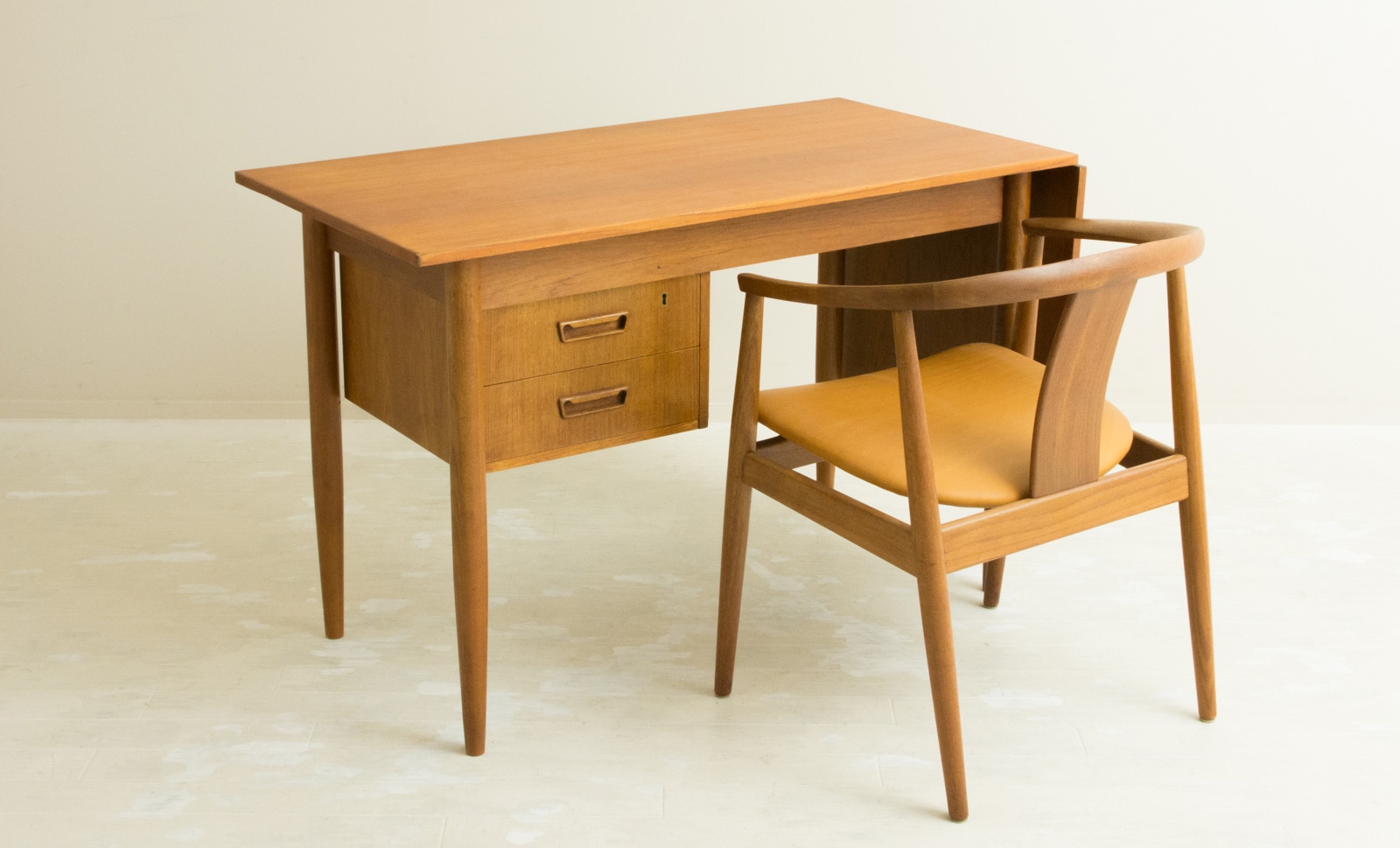 チーク デスク エクステンション 北欧ビンテージ家具CLOVERKY