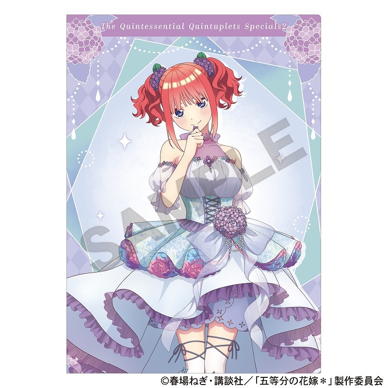 五等分の花嫁＊ シングルクリアファイル＿中野二乃/紫陽花ドレス
