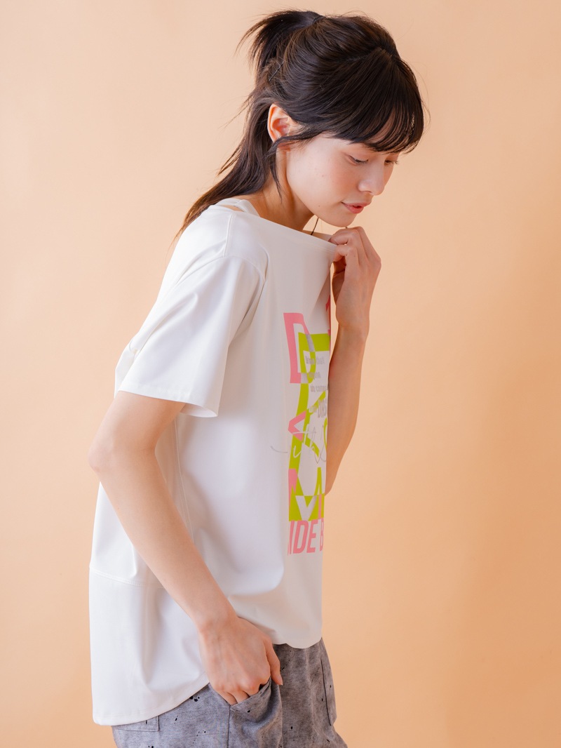 グラフィック Tシャツ ホワイト 1534-1618 | D SHOP 着心地のいい高