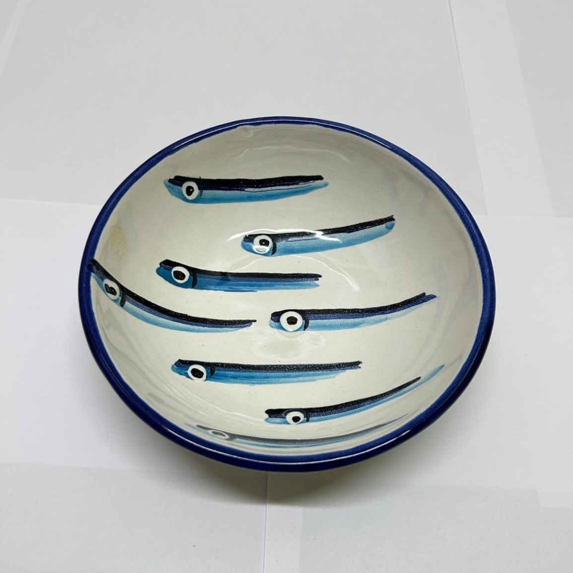 VIE152 ボウル 魚柄 横向き | 南イタリアの陶器 | ダニエルズ