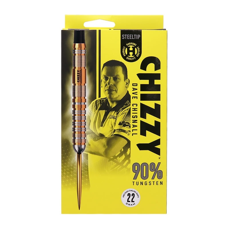 デイブ・チズネル Harrowsハローズ CHIZZYチズィ 定価/16399円 Harrows Chizzy v2 Darts - Steel Tip - 90% - Dave Chisnall - Gold Tita