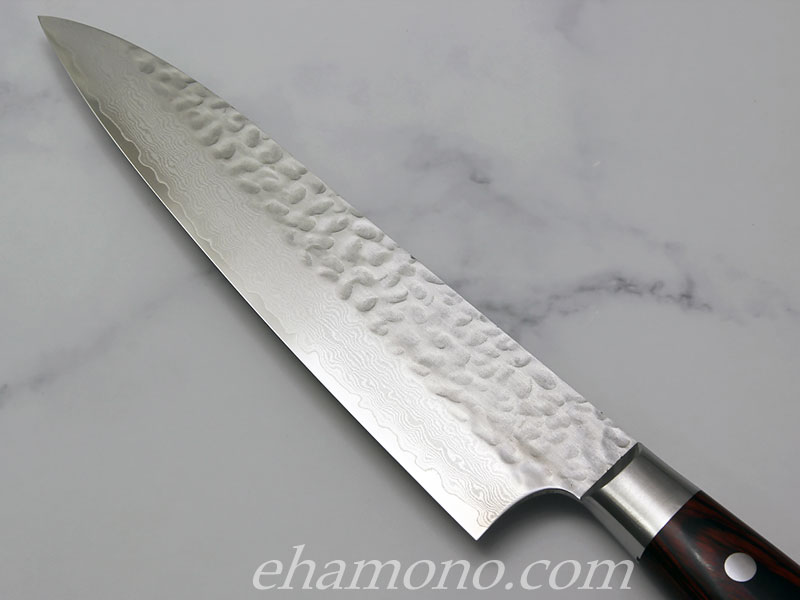 堺孝行 V金10号ダマスカス33層鎚目 牛刀180