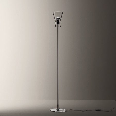 DeMajo】 イタリア製 デザイン・ガラスシェードフロアライト 1灯