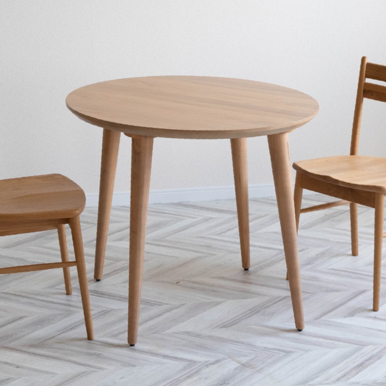 幅85］ 丸テーブル ダイニングテーブル ｜木製 北欧ナチュラル【公式