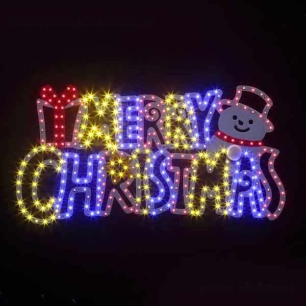LEDモチーフライト【メリークリスマス】 | 5.イベント装飾用品,冬の