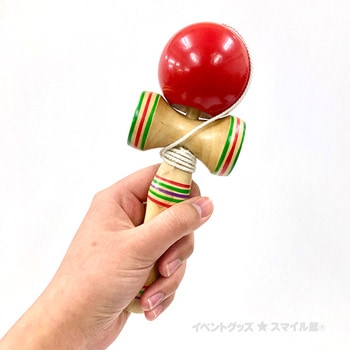 木製けん玉【赤】 | 8.パーティー＆ゲーム用品,昔のあそび,けん玉