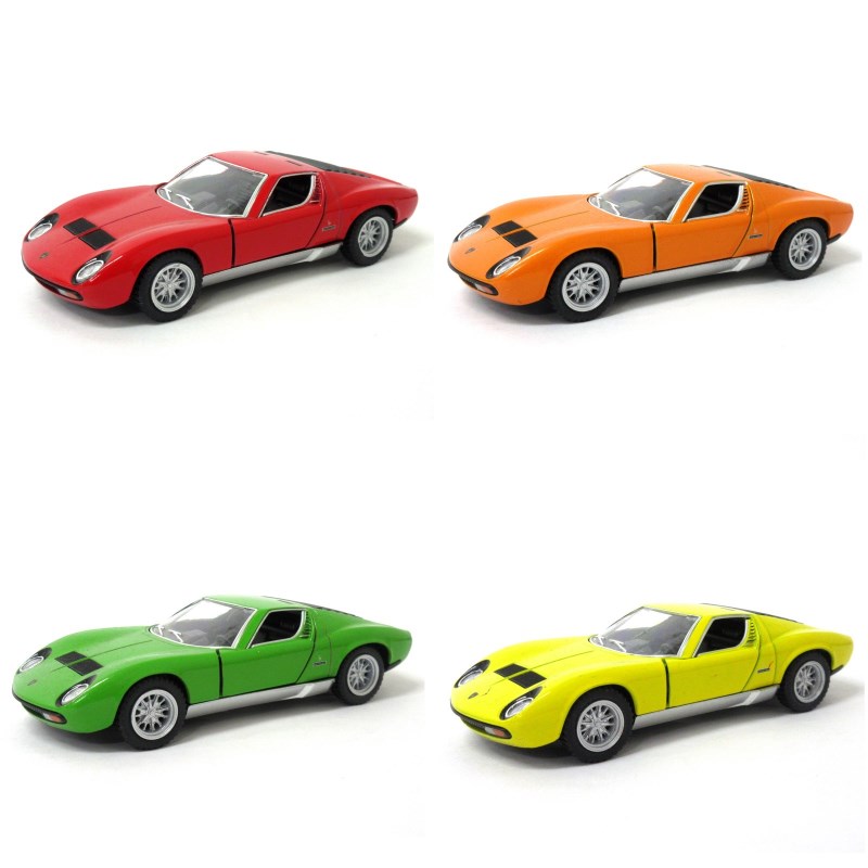 KiNSMART ミニカー 1:34 ランボルギーニ ミウラ P400 SV 4色アソート