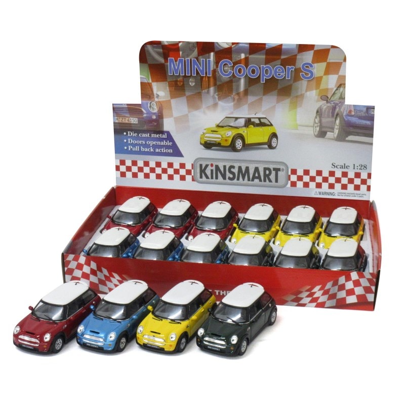 KiNSMART ミニカー 1:28 ミニクーパー 4色アソート No.201-616 | 世界