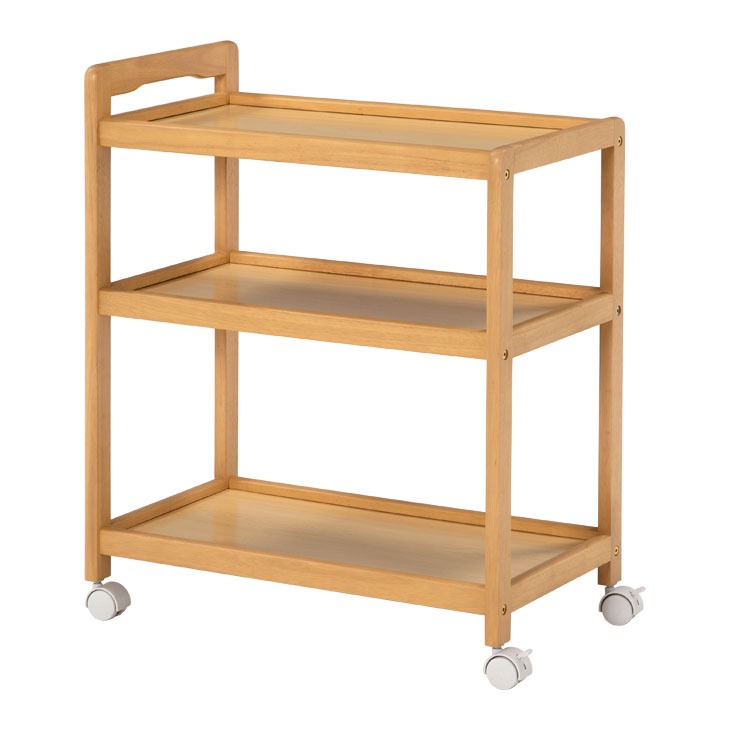 天然木キッチンワゴン VW-7977｜ファミリー・ライフ公式通販