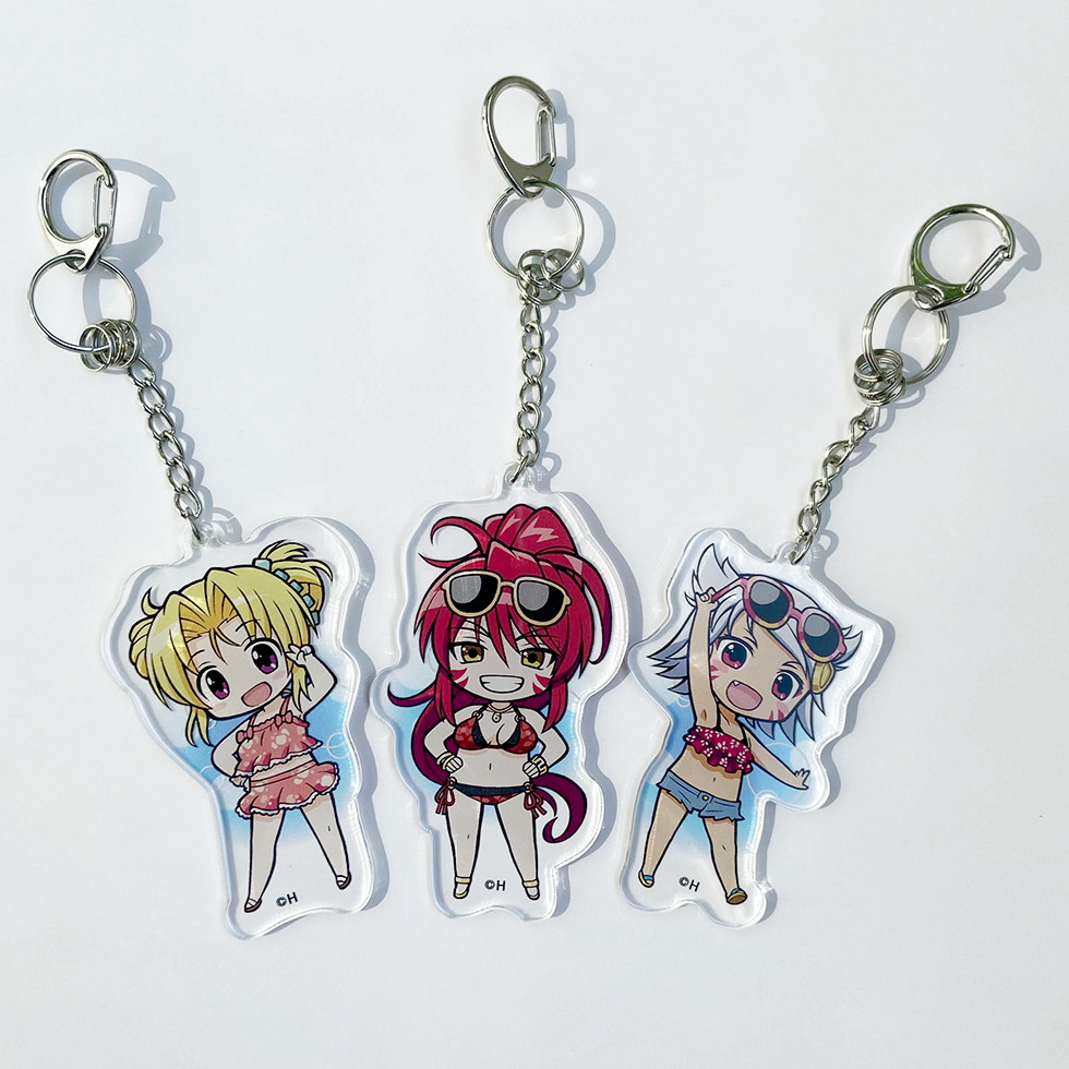 戦国乙女 かぎっ娘キーホルダーアクリルver.水着カット【コンプリート