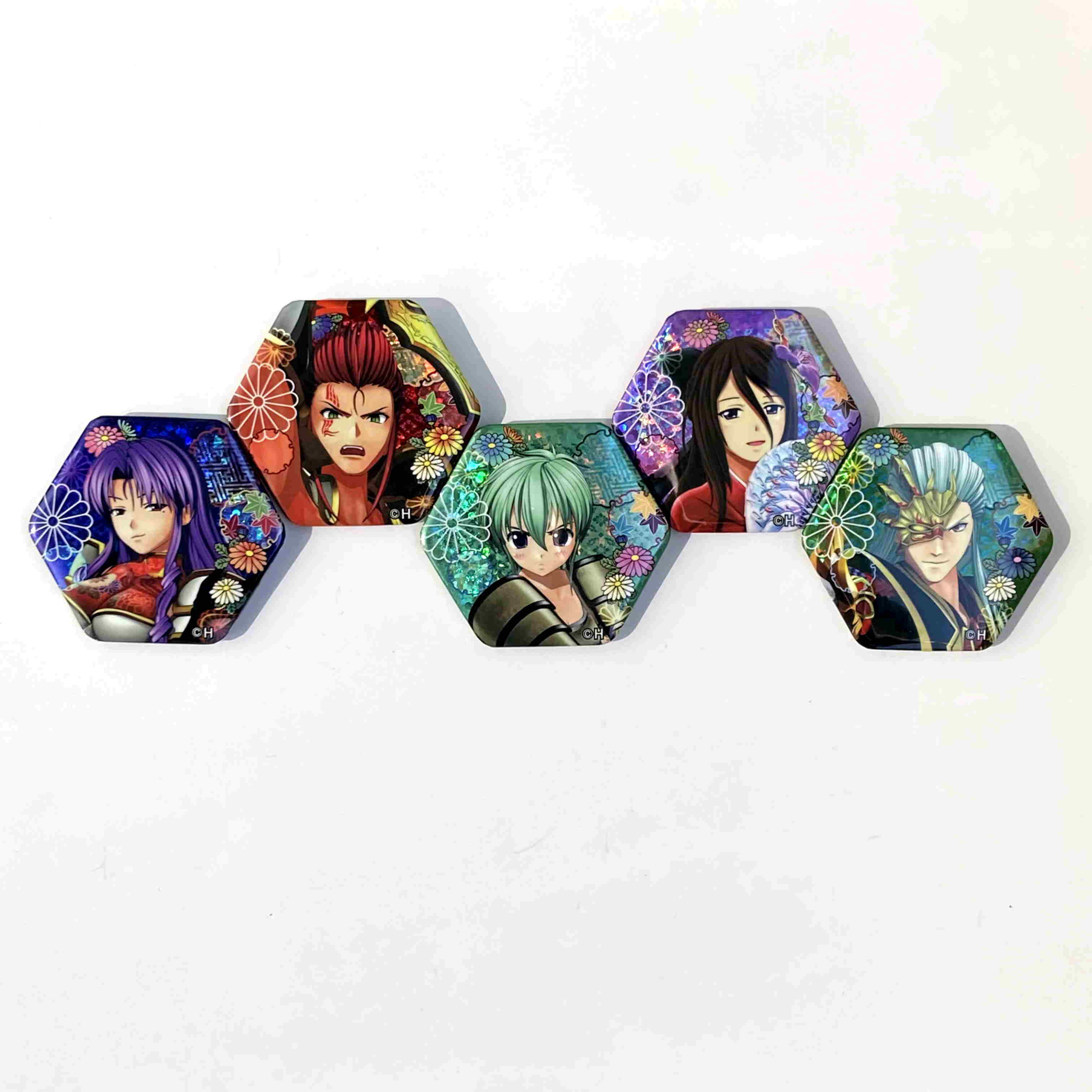 戦国乙女 ホログラム六角缶バッジ【ムラサメ】 | キュイン萌ーる