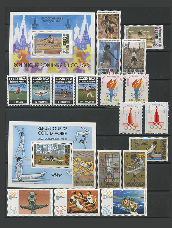 1980年モスクワオリンピック・海外記念切手小セット - 趣味の切手専門