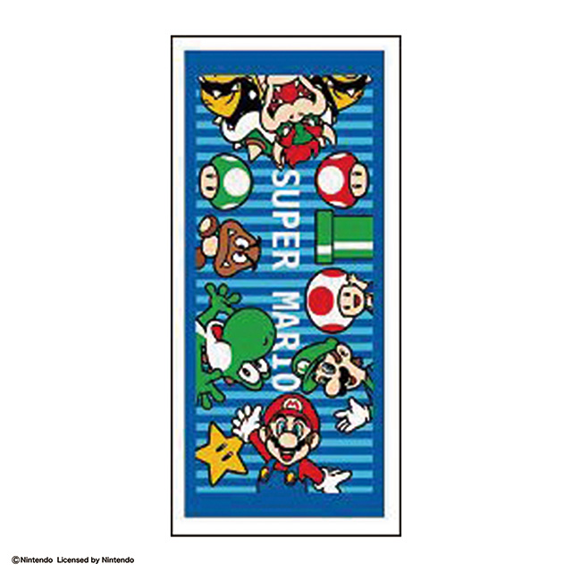 任天堂 マリオ ブルーワールド フェイスタオル 2枚組 | タオル製品を