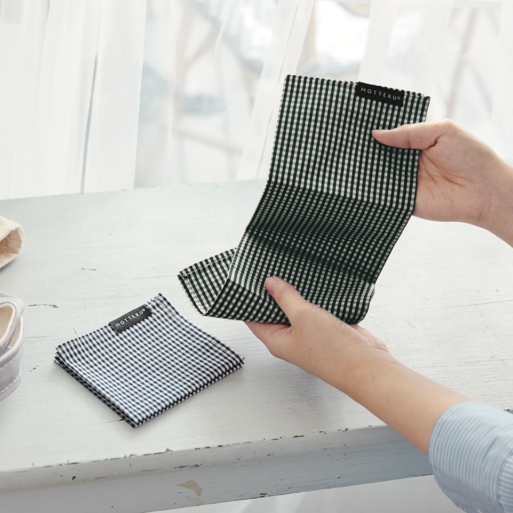 アウトレット】MOTTERUポケスク ハンカチ ギンガムチェック
