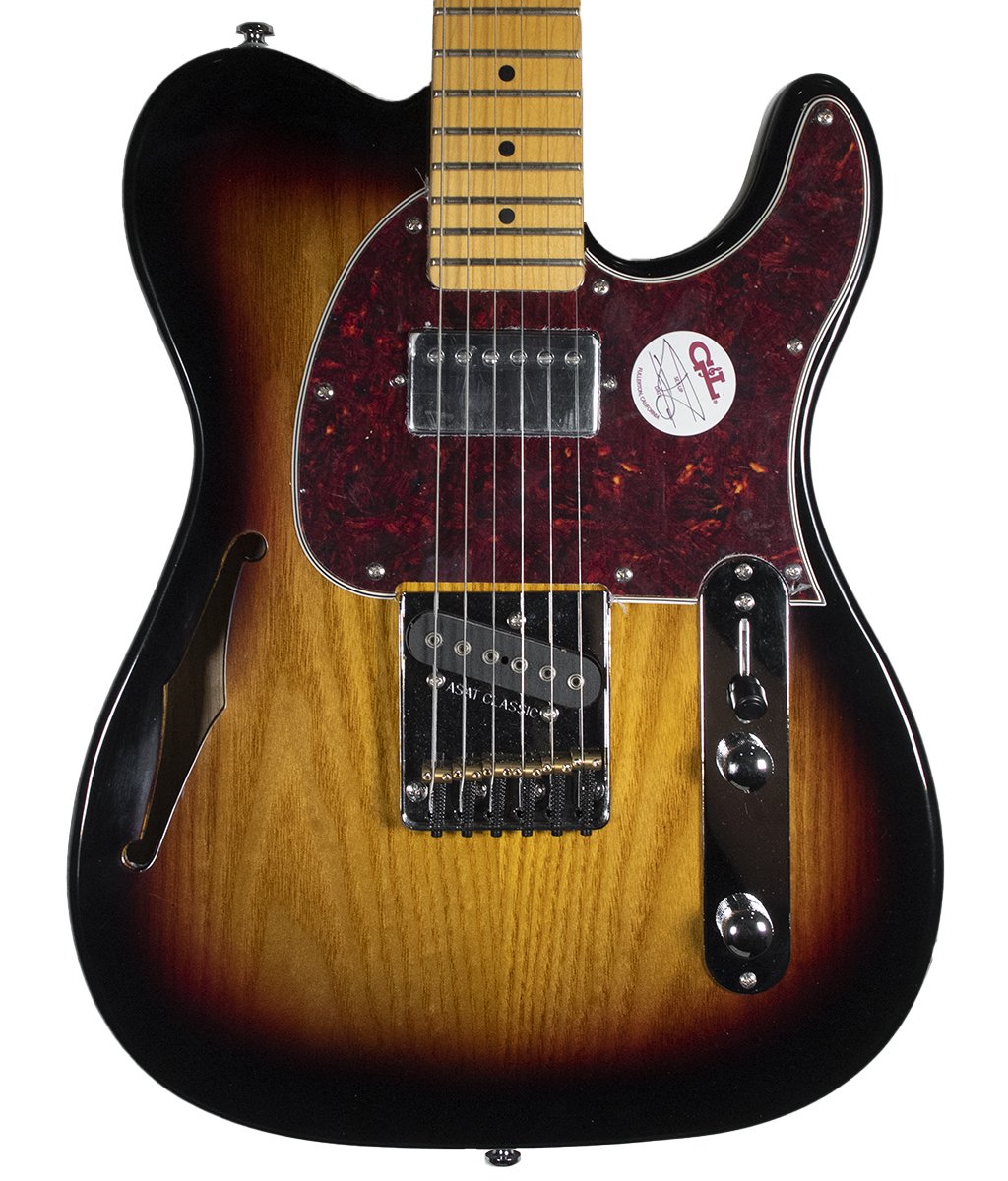 G&L ASAT Classic Tribute Bluesboy Semi-Hollow 3-Tone Sunburst
