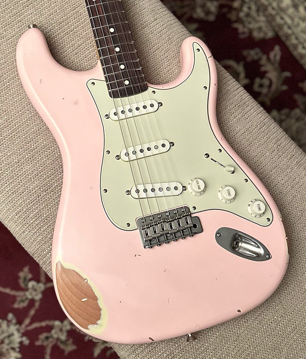 USED Nash S-63 Shell Pink Electric Guitar - Medium Aging