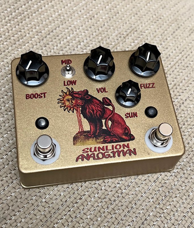 USED AnalogMan Sun Lion Fuzz Booster Pedal 2SB175