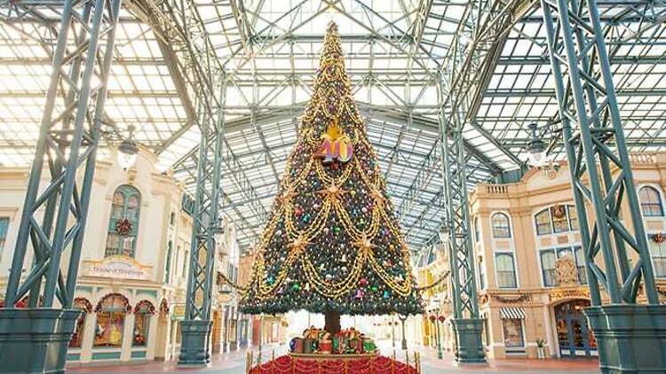 約15メートルの巨大ツリーが4年ぶりに復活、「ディズニー・クリスマス