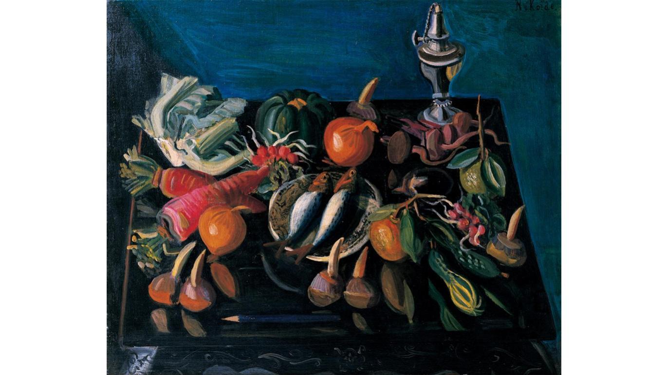 小出楢󠄀重 新しき油絵