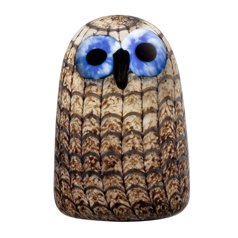 Iittala Birds by Toikka Owlet, brown | Finnish Design Shop